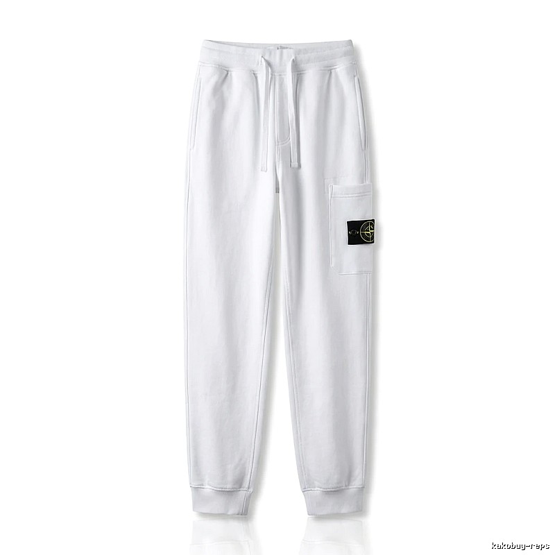Stone Island basic casual white sweatpants