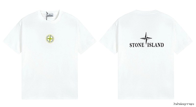 Stone Island Compass Series Street Style White T-Shirt