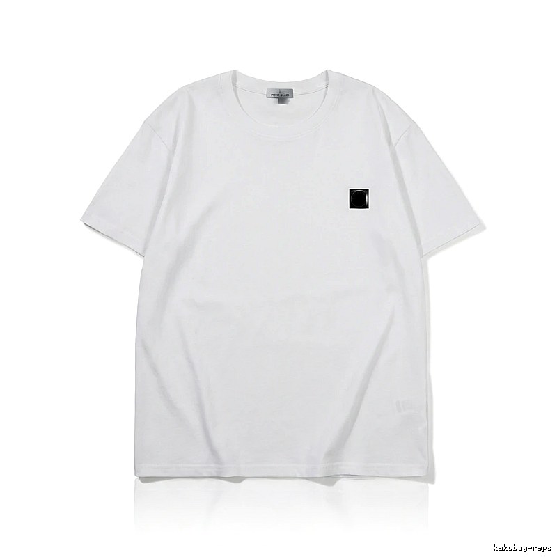 Stone Island minimalist style white T-shirt