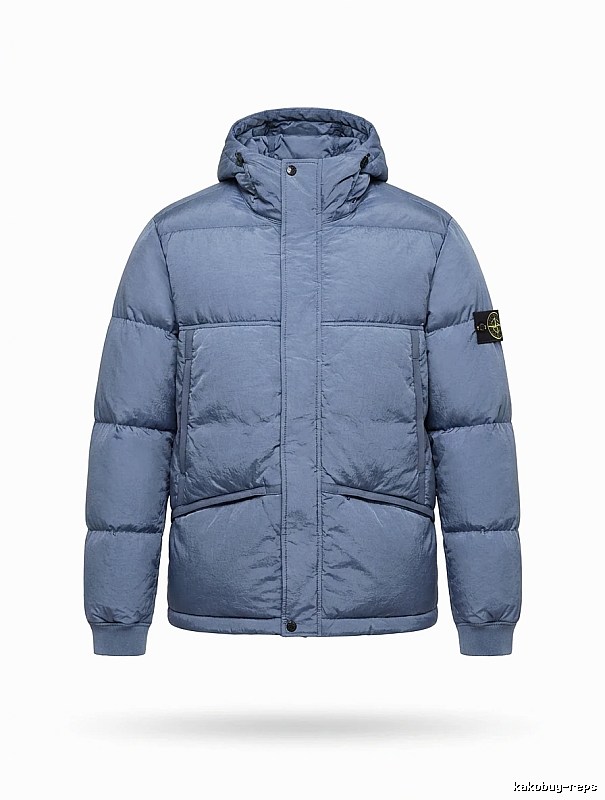 Stone Island series trendy brand light blue down jacket