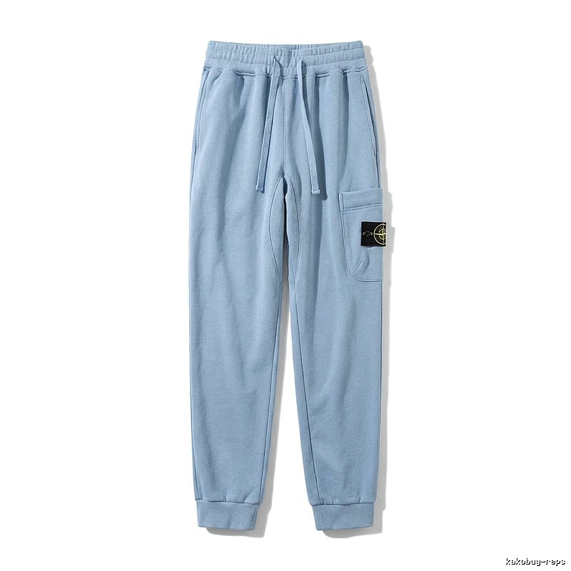 Stone Island Workwear Style Light Blue Sweatpants