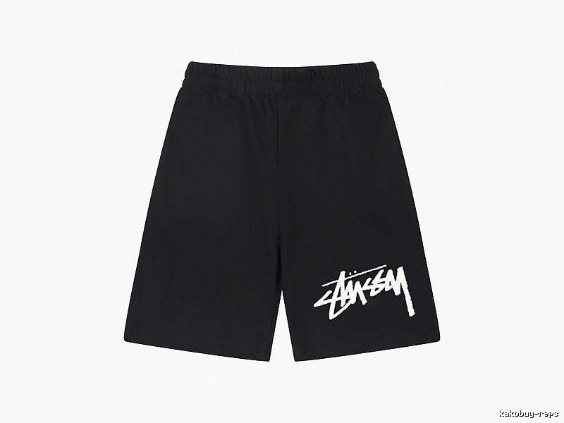 Stussy basic black shorts