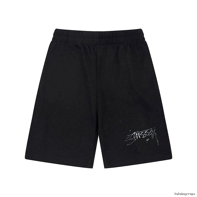 Stussy Basic Style Trendy Black Shorts