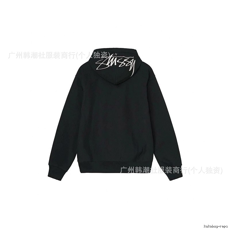 Stussy Black Logo Hoodie Daily Styling