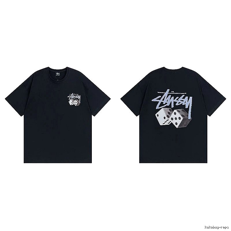Stussy Black Spider Graphic T-Shirt Layered Outfit Logo
