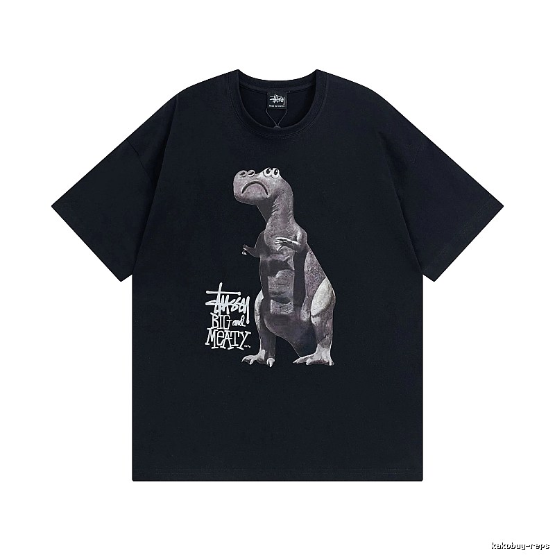 Stussy Black Spider Graphic T-Shirt Visual Accent Logo