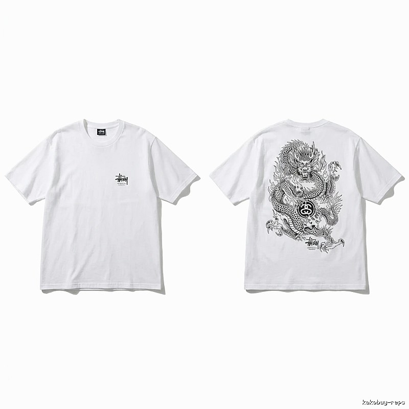 Stussy Chinese-style white T-shirt