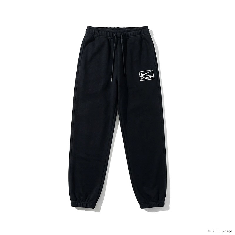Stussy Co-branded Casual Black Sweatpants