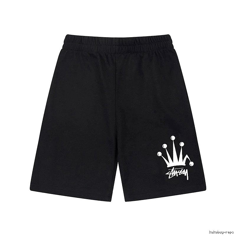 Stussy Crown Trendy Cool Black Shorts