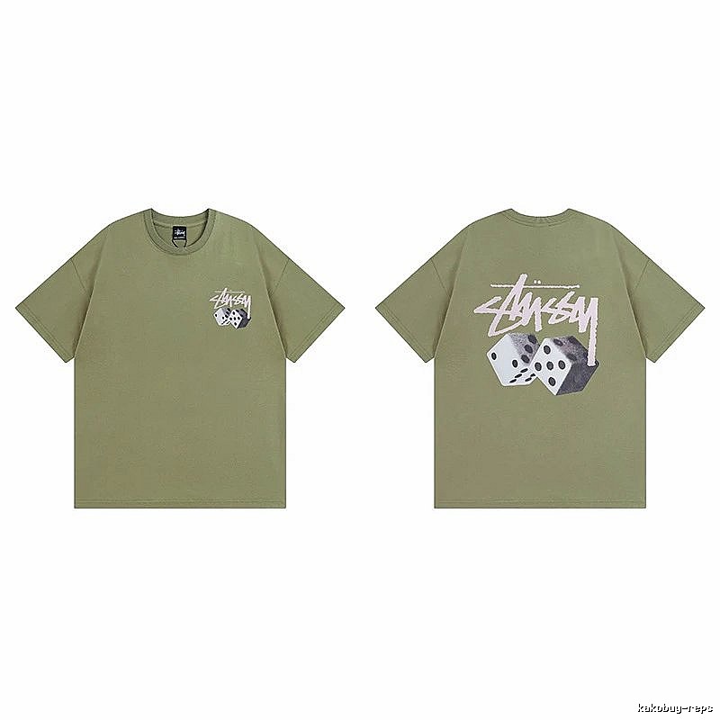 Stussy Green Spider Graphic T-Shirt Everyday Rotation Logo
