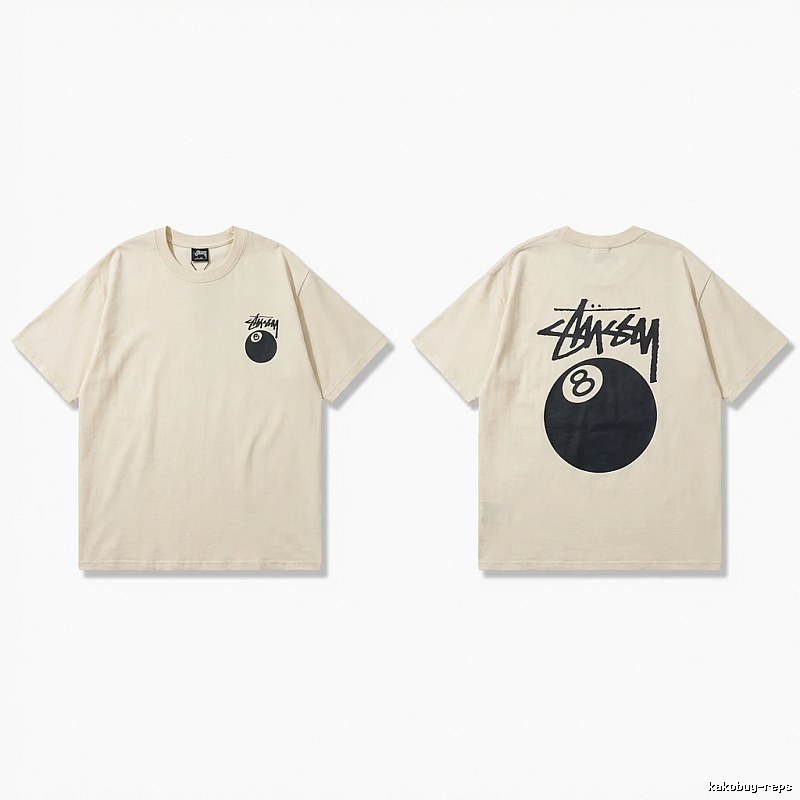 Stussy No.8 Ball Series Retro-Style T-Shirt