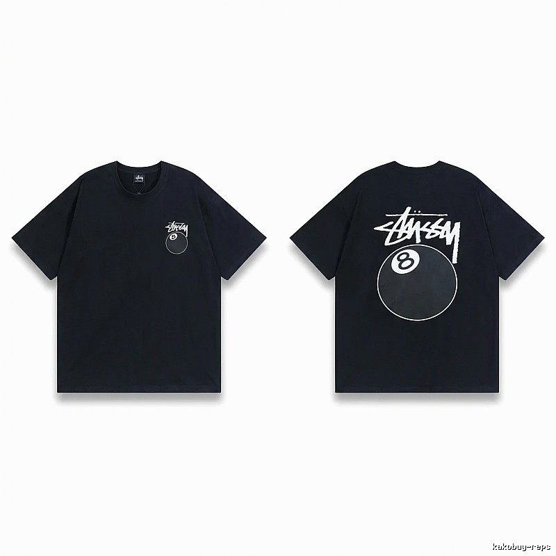 Stussy No.8 Ball Style Black T-shirt