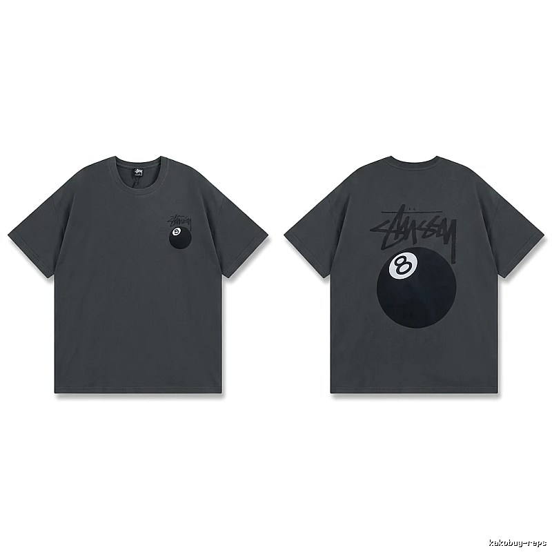 Stussy No.8 Retro Black T-shirt