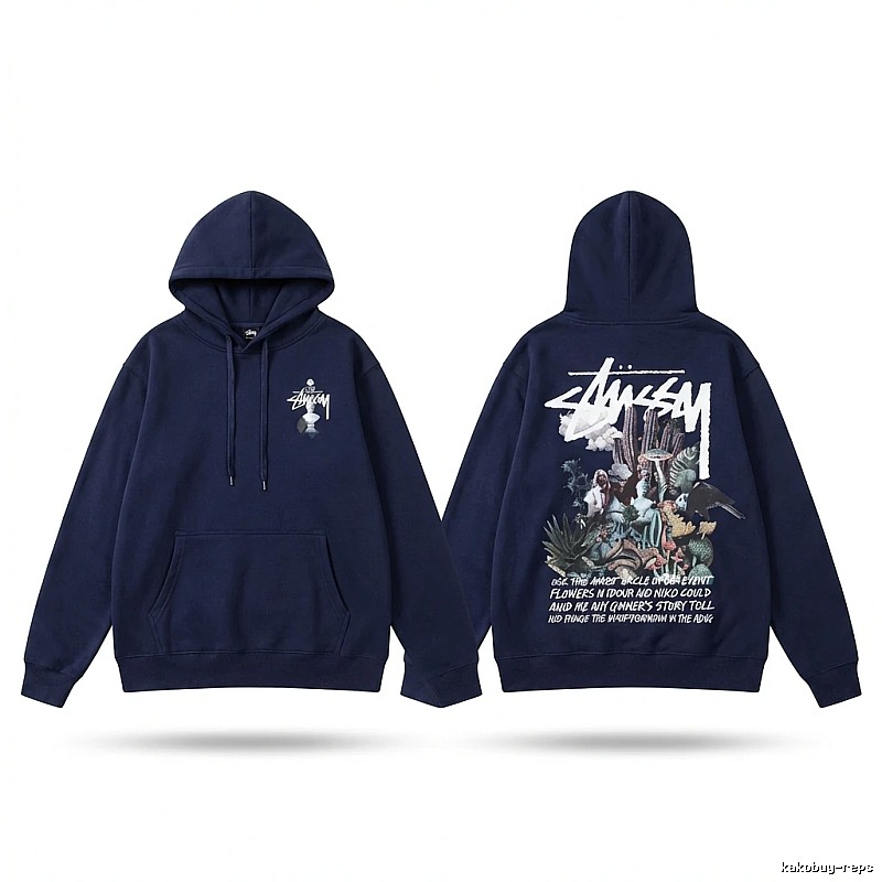 Stussy-printed trendy and cool style sweatshirt