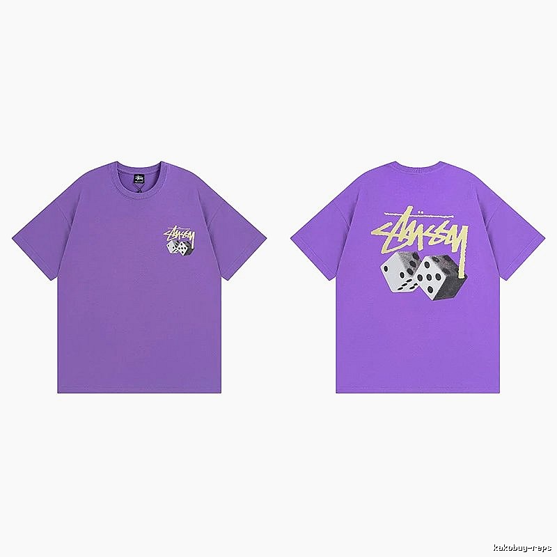 Stussy Purple Spider Graphic T-Shirt Campus Look Logo