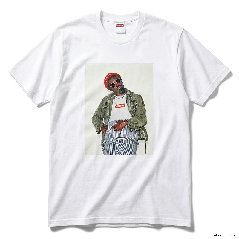 Supreme character print style white T-shirt
