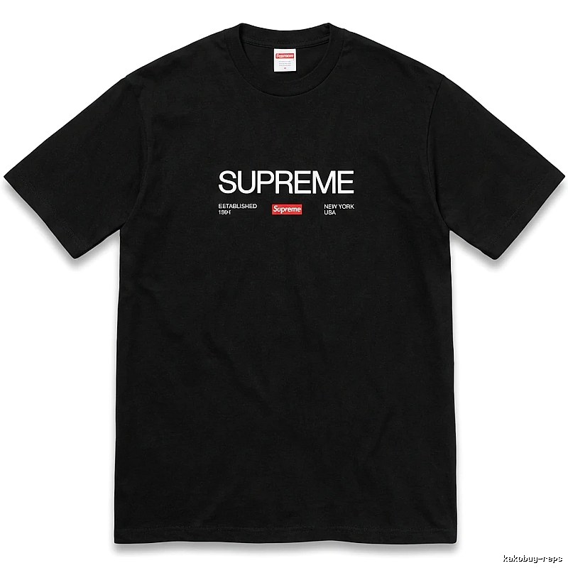 Supreme classic black T-shirt