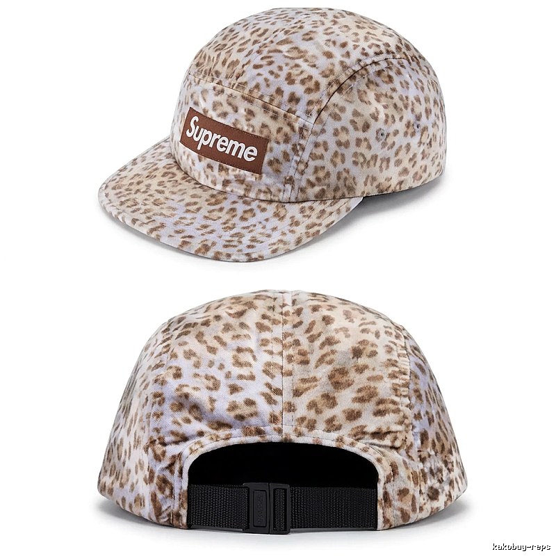 Supreme leopard-print retro-style hood