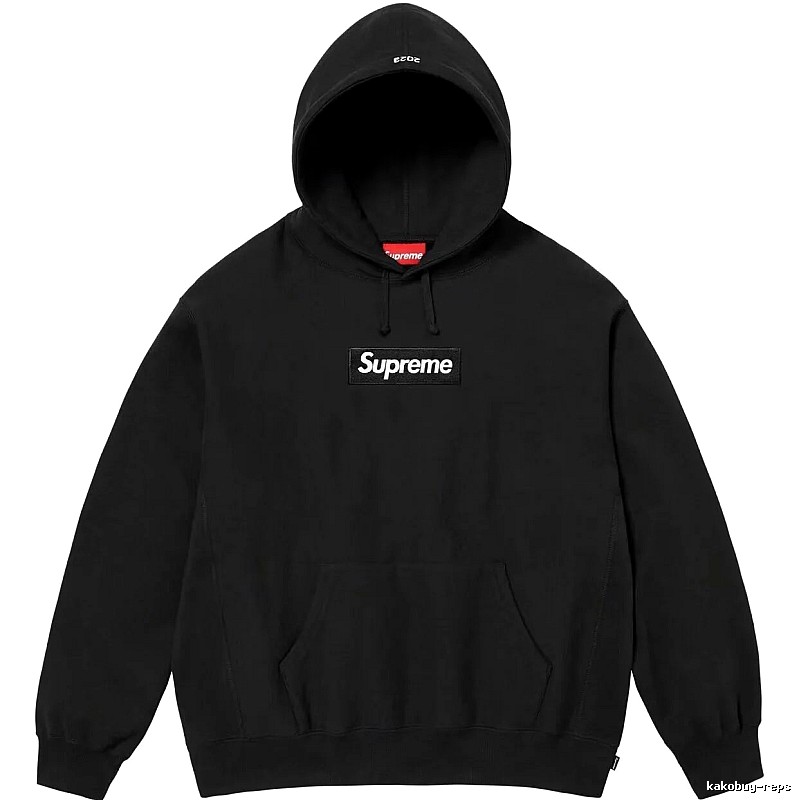 Supreme Logo Detail Logo hoodie Gray Red Oversized with Relaxed Feel