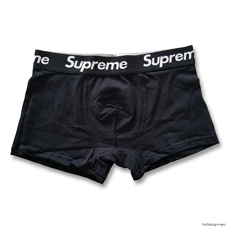 Supreme minimalist style black underwear