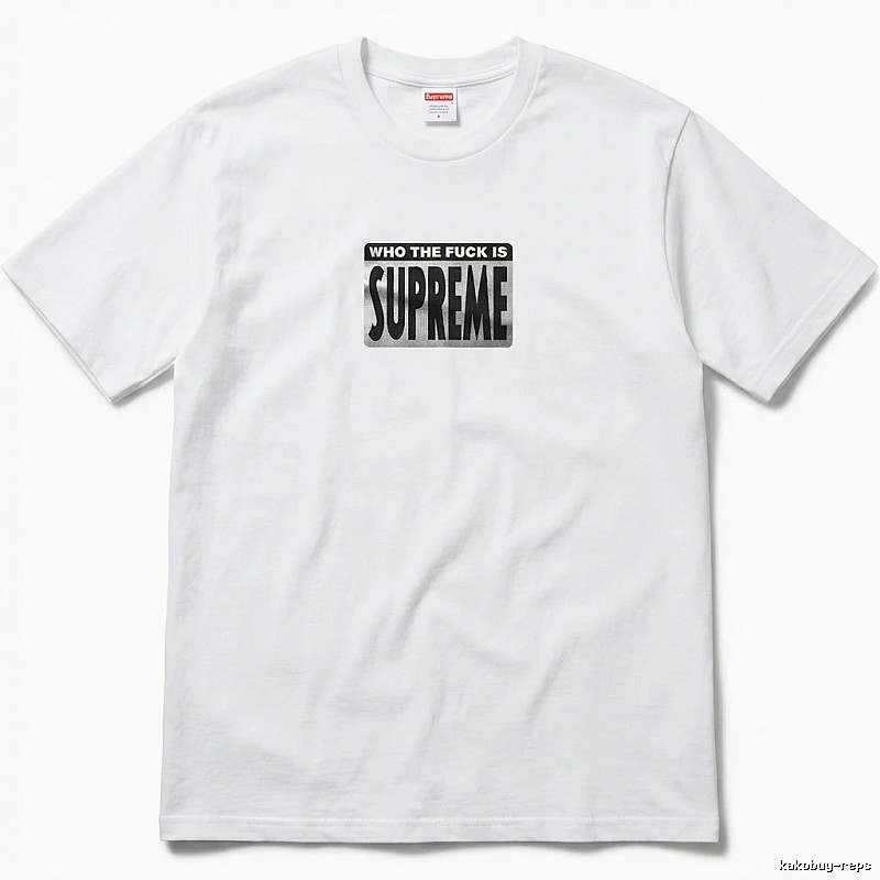Supreme - printed trendy brand white T - shirt