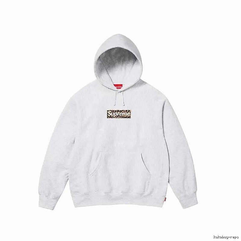 Supreme Resort Logo hoodie Gray Red Oversized for Travel Looks