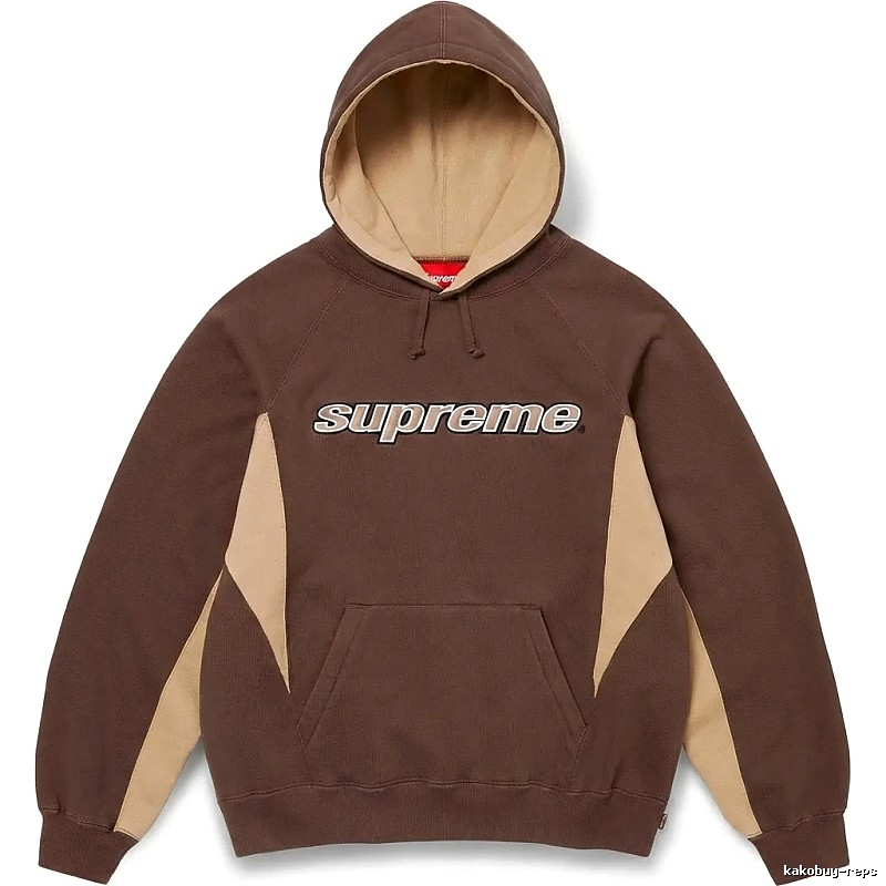 Supreme retro-style brown hoodie