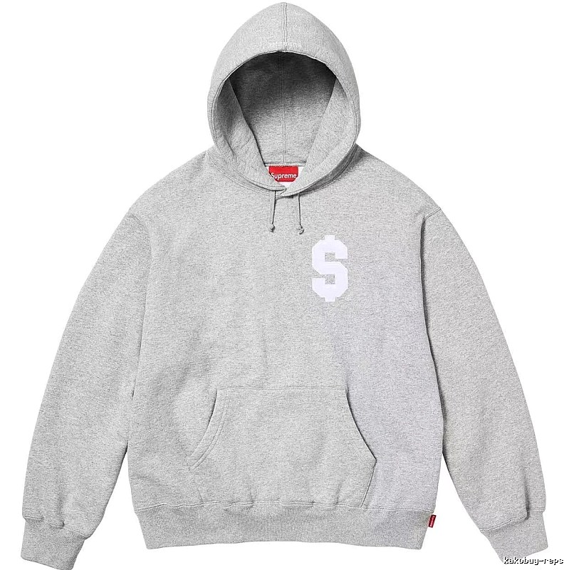 Supreme Travel Logo hoodie Gray Red Oversized with Soft Visual Tone