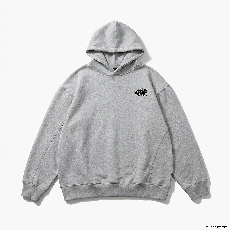 SynaWorld Simple Style Light Gray Hoodie