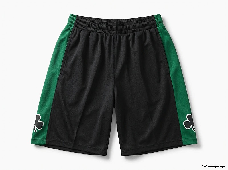 Tatum Celtics-style black and green shorts