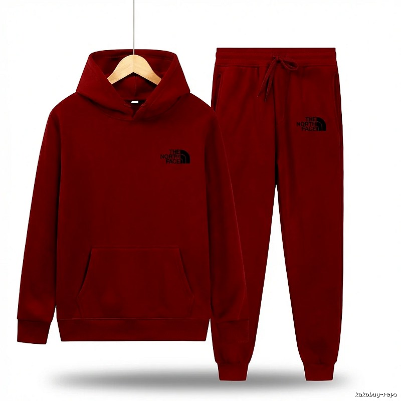 The North Face Casual Sportswear Set (Red)