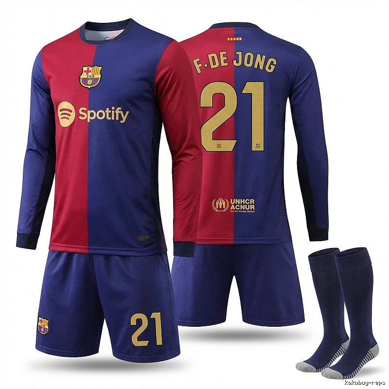 The red and blue sports-style jersey of Barcelona.