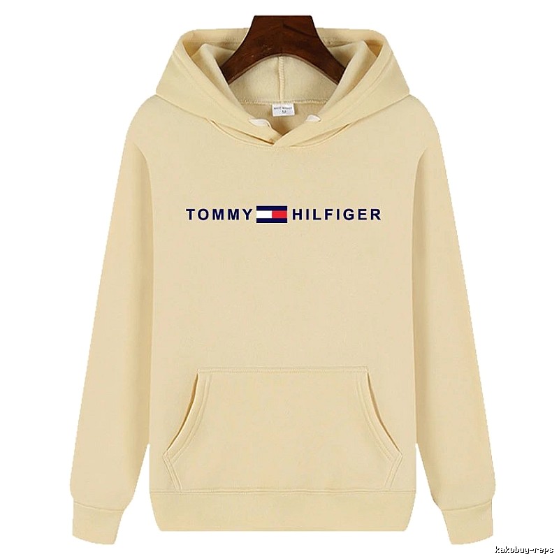 Tommy Hilfiger Patterned Logo hoodie White Tommy Hilfiger with Polished Detail