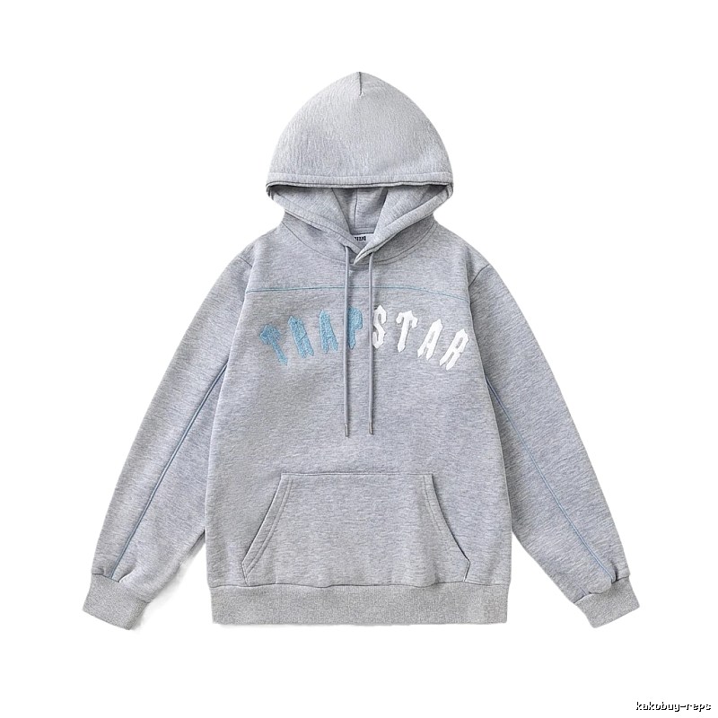 Trapstar Letter Trendy Cool Gray Sweatshirt