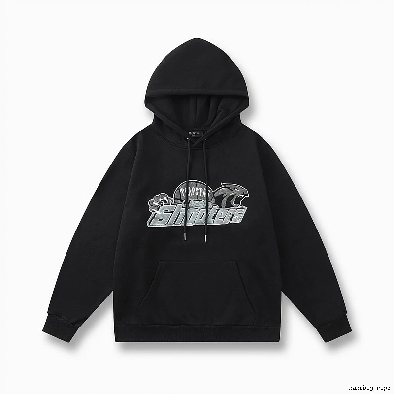 Trapstar - printed trendy and cool black hoodie