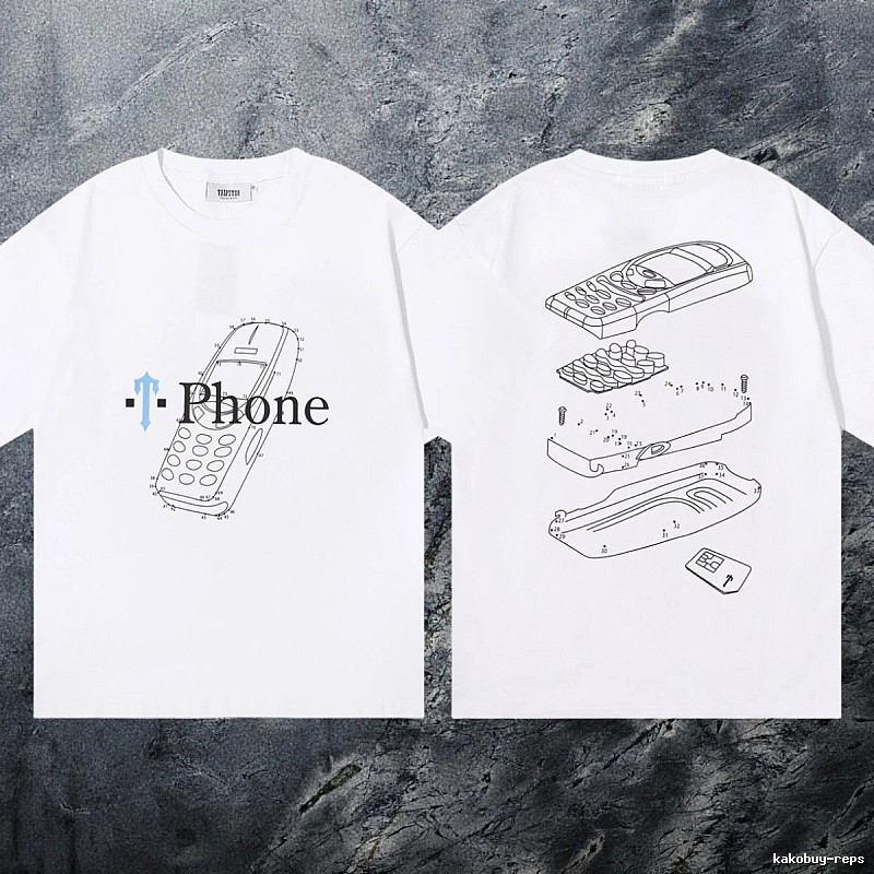 Trapstar Resort Keys graphic T-shirt Black White Key for Travel Looks