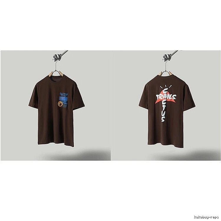 Travis Scott Cactus Graffiti Brown T-Shirt