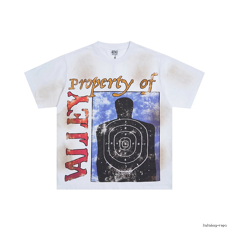 Valley Bullseye Distressed Street Style White T-Shirt