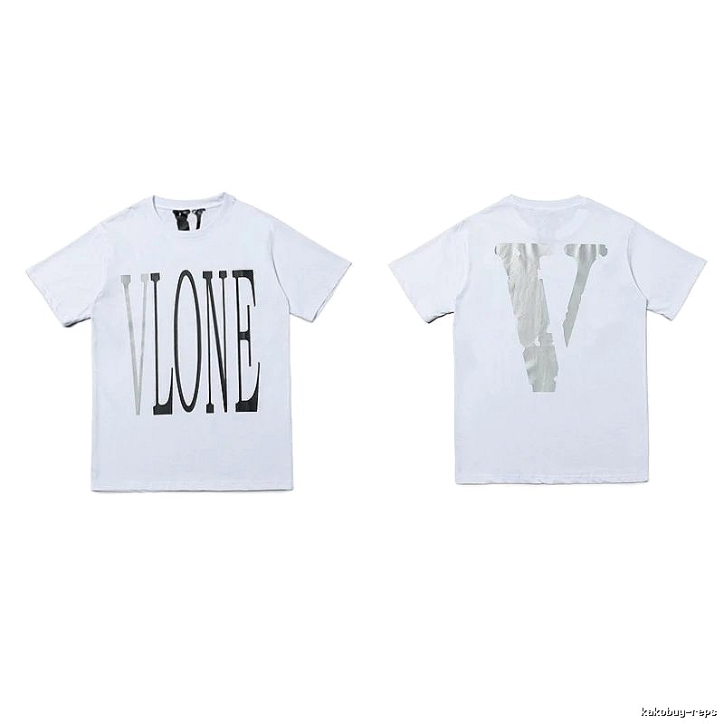 Vlone Patterned Logo T-shirt Black Purple Vlone with Signature Styling