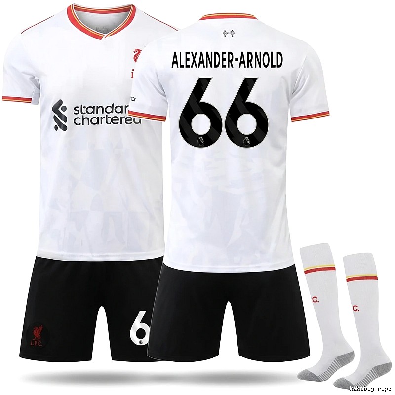 White football jersey No. 66 of LFC